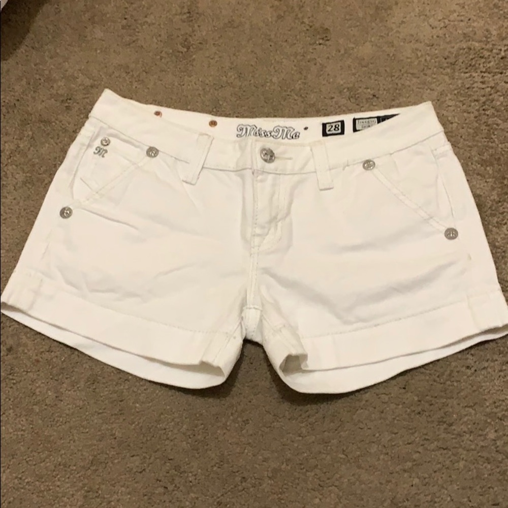 MISS ME white shorts
